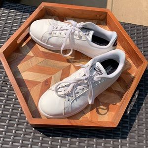 Adidas cloudform white shoes